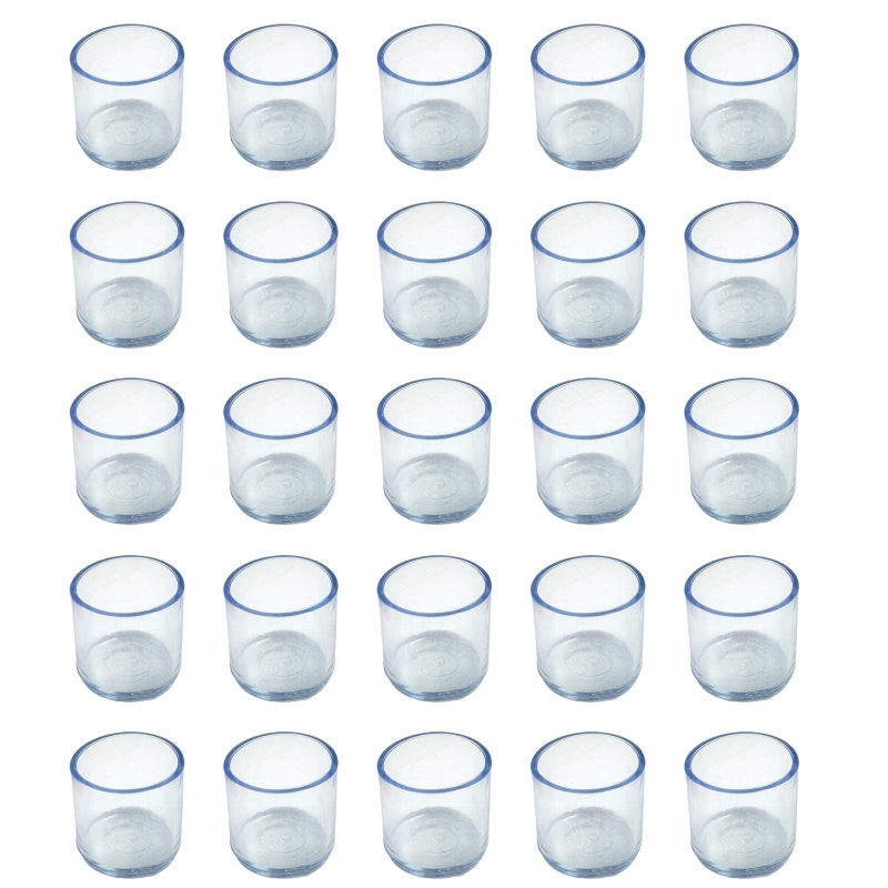 Ainiveiya 25PCS Silicone Chair Leg Floor Protectors - 1-Inch ID Clear Chair Leg Tips, Silicone Furniture Foot Covers for Chairs & Tables, Non-Slip Chair Leg End Caps for Floor Protection - Image 1